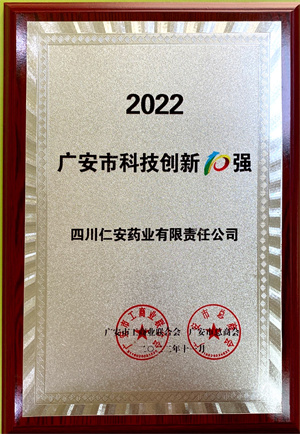 2022.11 廣安市科技創新10強